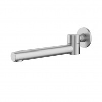 Brushed Nickel Round Wall Mount Bath Spout